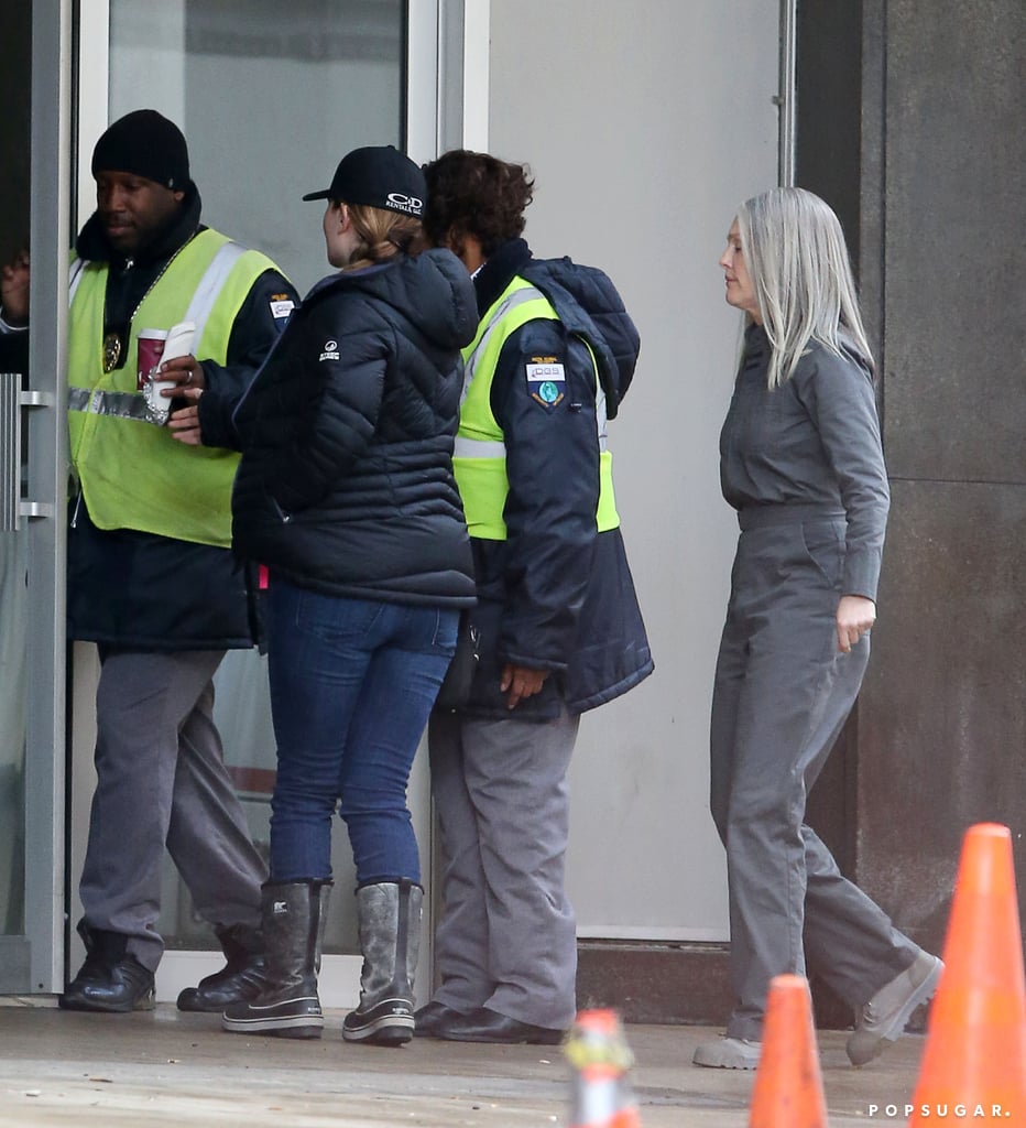 Jennifer Lawrence on the Set of Hunger Games Mockingjay