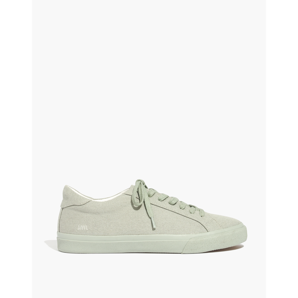 Monochrome Canvas Sneakers in Sunfaded Sage