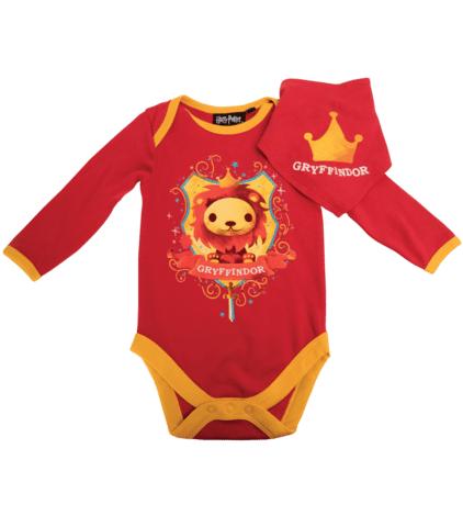 Gryffindor House Baby Grow and Bib Your Baby Can Love Harry