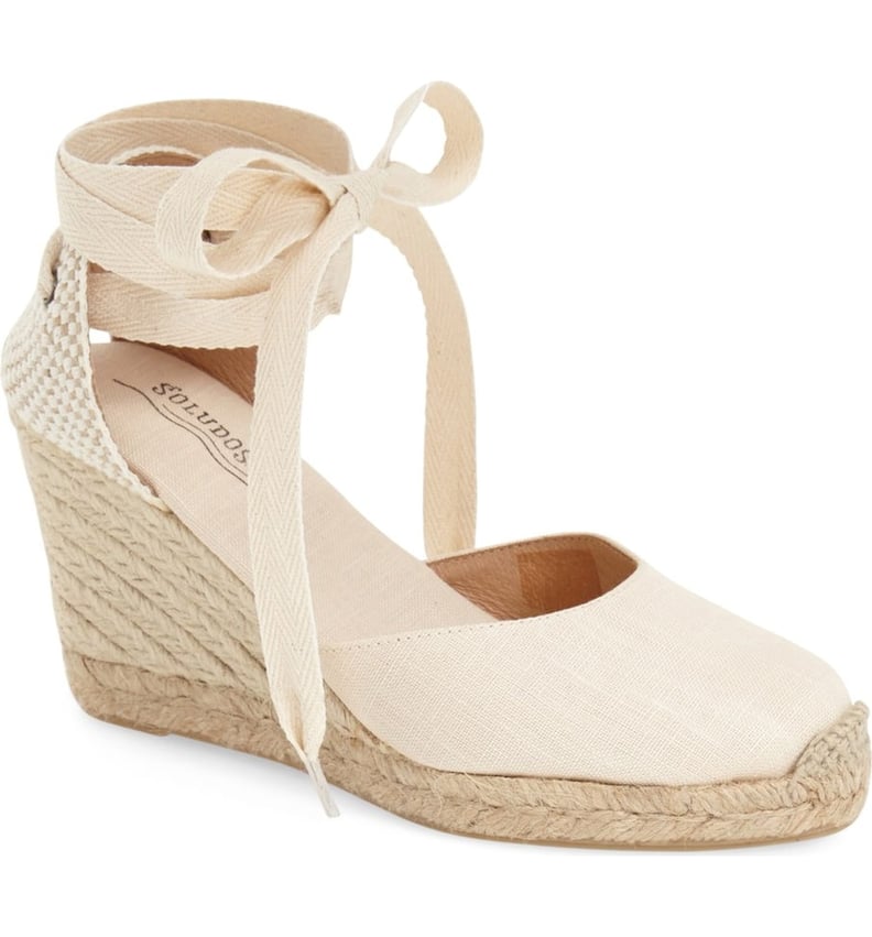 Soludos Wedge Lace-Up Espadrille Sandals