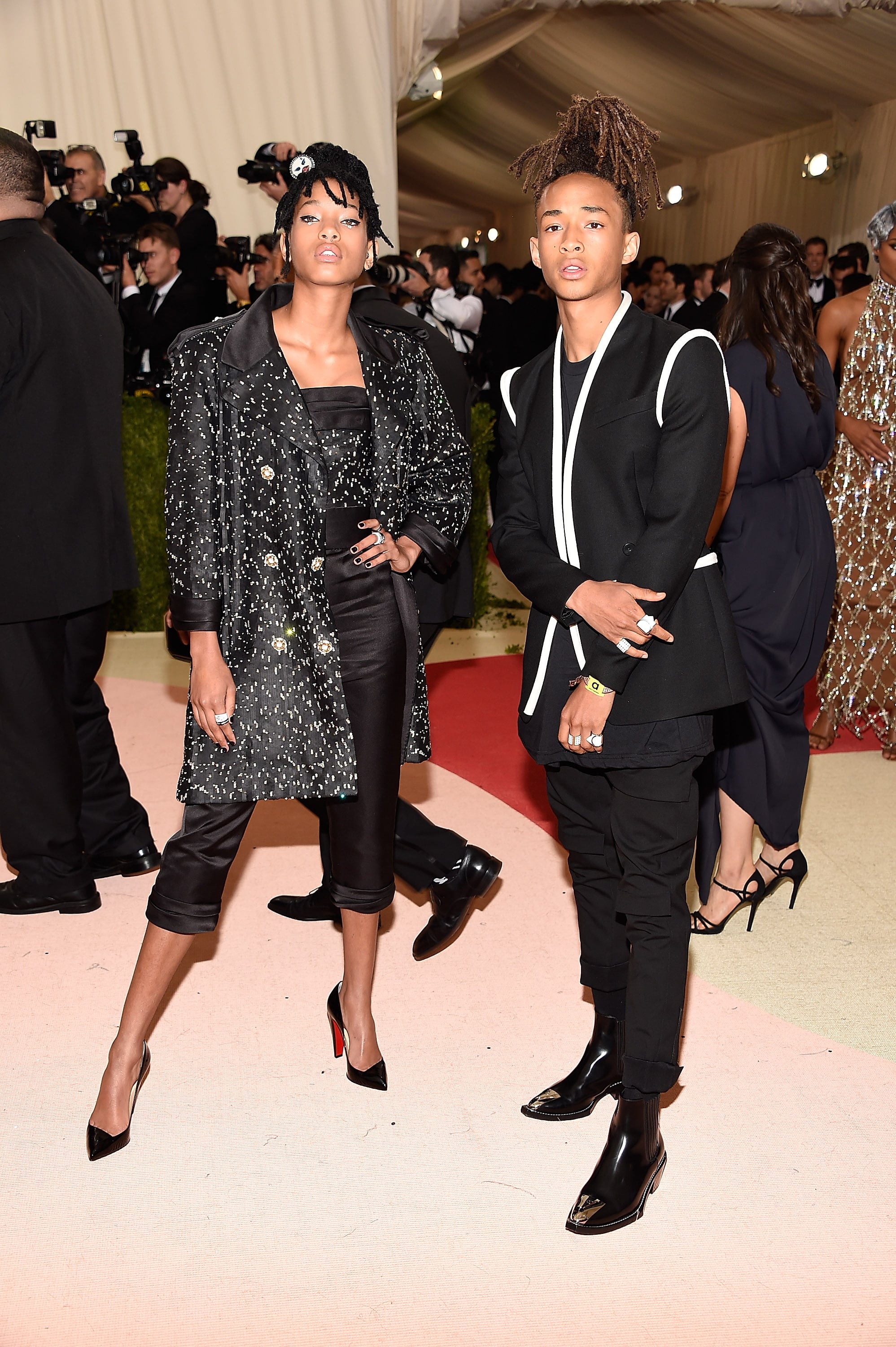 Willow Smith and Jaden Smith arriving at the 2016 Costume