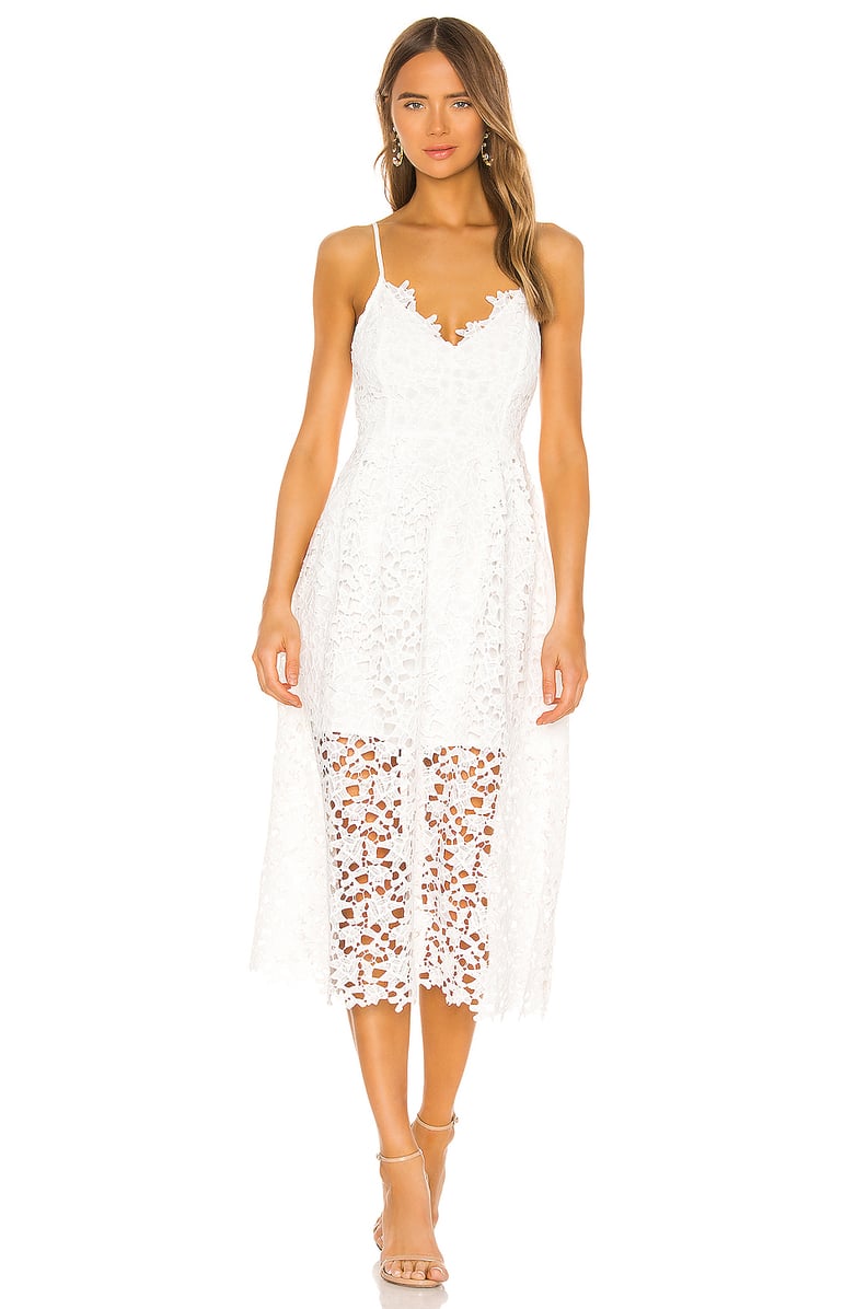 ASTR the Label Lace A Line Midi Dress