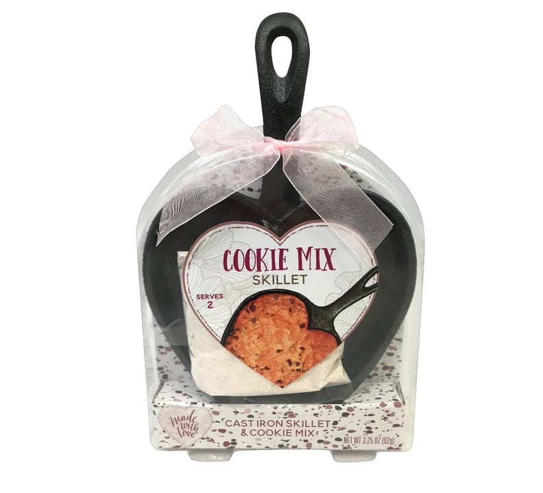 Valentine's Heart-Shaped Cast Iron Skillet With Brownie Mix or Chocolate Chip Cookie Mix