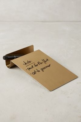 Anthropologie Bronzed To-Do Board