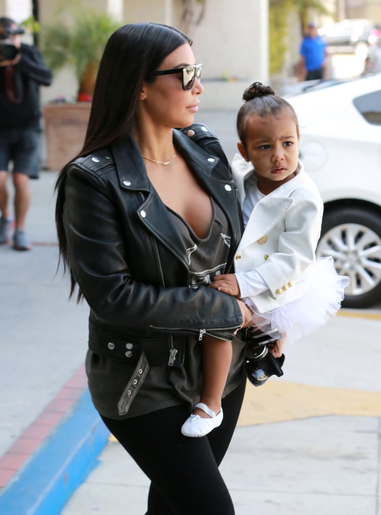 Kim Kardashian and North West Going to Dance Class