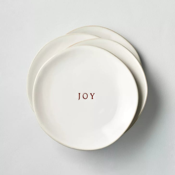 "Joy" Stoneware Appetizer Plate Set Target's New Hearth and Hand