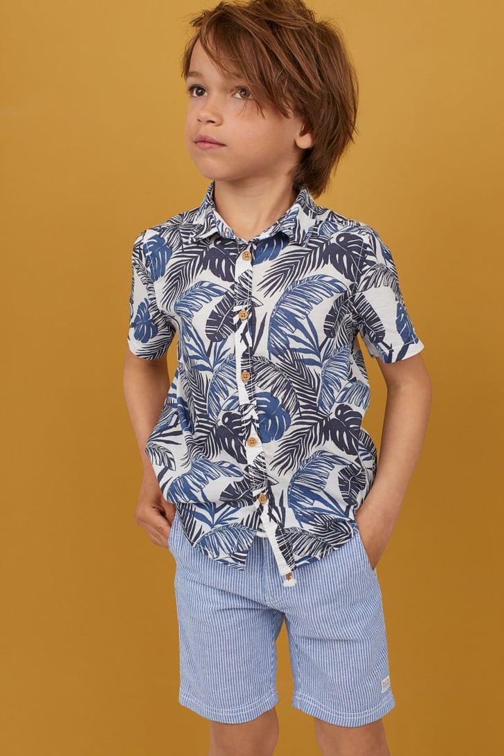 H&M Patterned Cotton Shirt | Cheap Summer Clothes For Kids | POPSUGAR ...