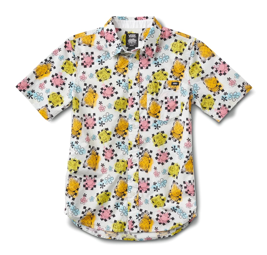 Vans X SpongeBob Kids Airbrush Buttondown Shirt