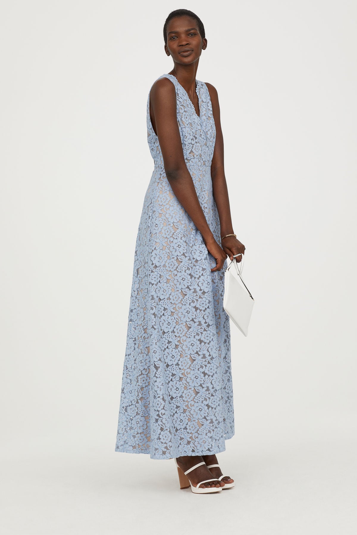 H&m long top lace dress