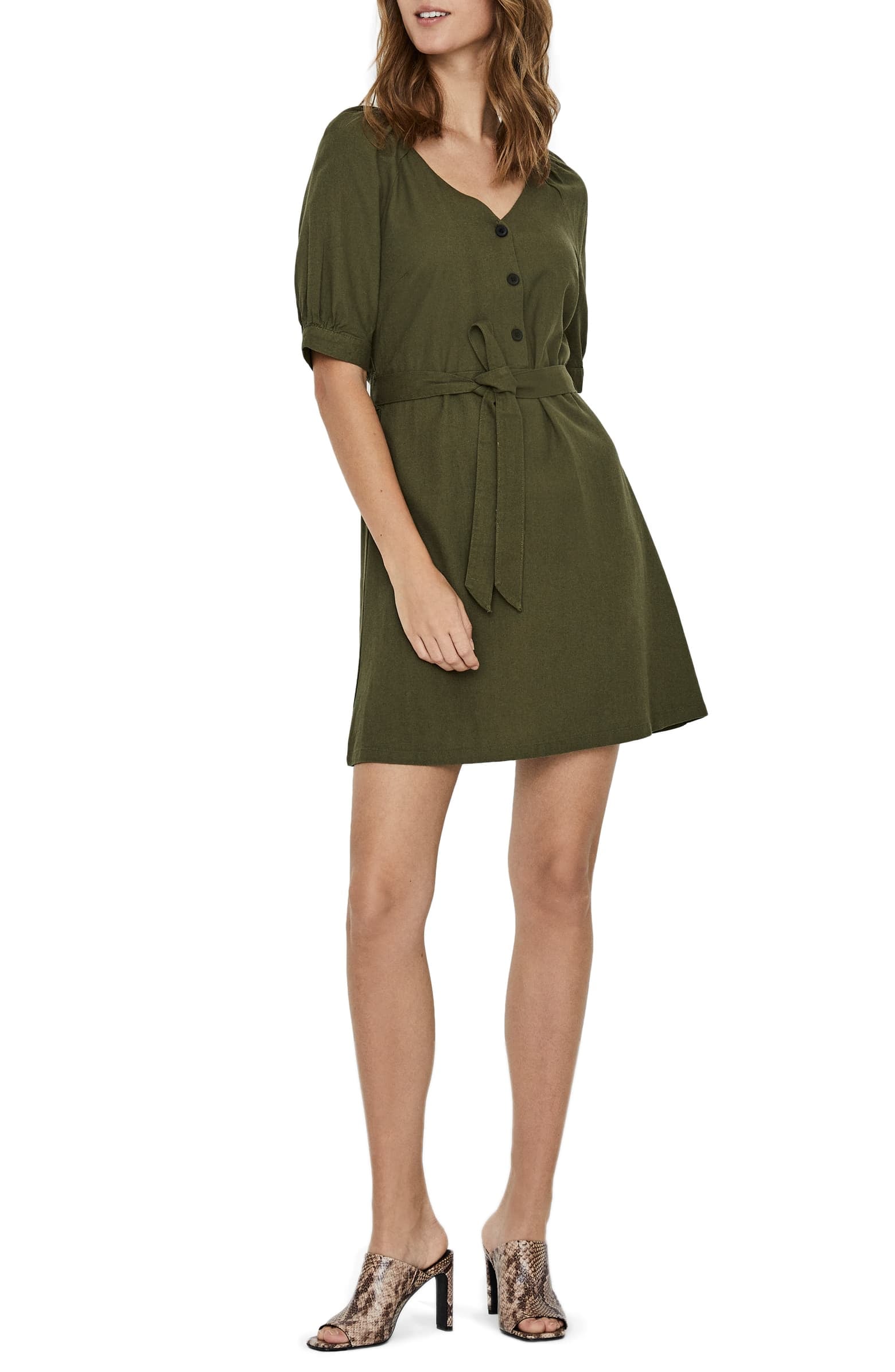 Vero Moda Day Puff Sleeve Linen Blend Minidress | These 12 Linen Dresses Are Under $100, So We Know What We're This Summer | POPSUGAR Fashion Photo 9