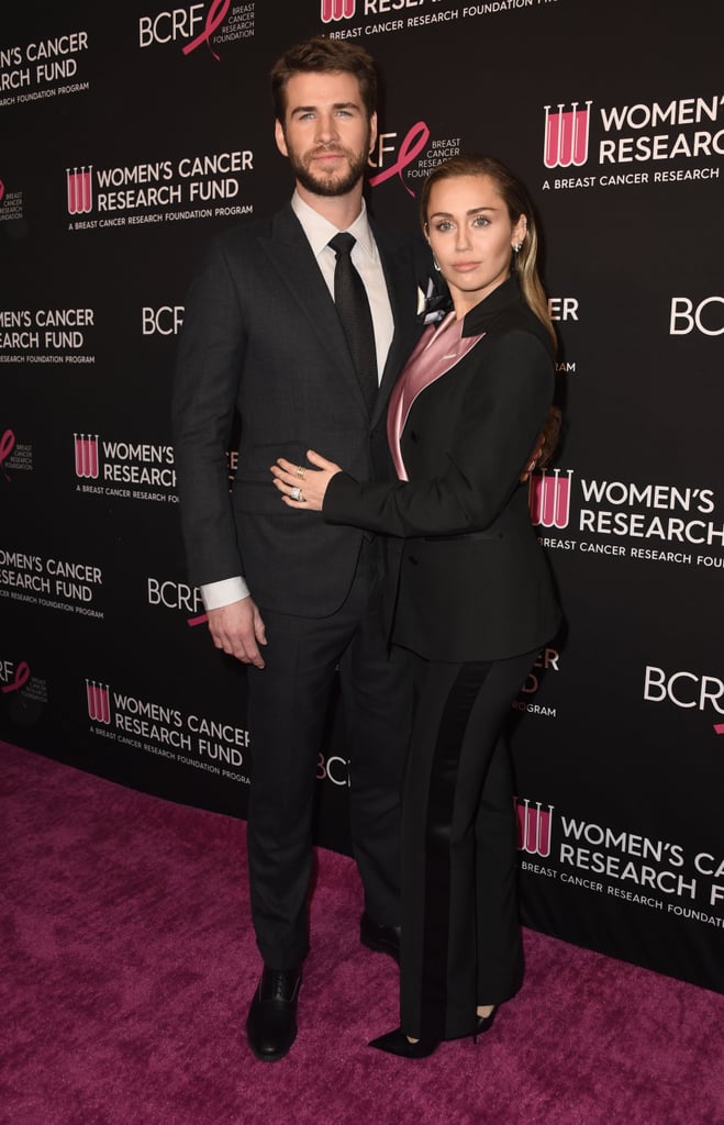 Miley Cyrus Liam Hemsworth at Cancer Research Fund Gala 2019