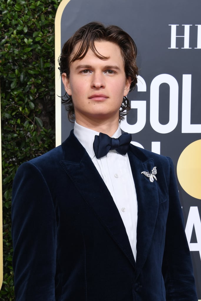 Ansel Elgort's Eye Shadow at the Golden Globes 2020