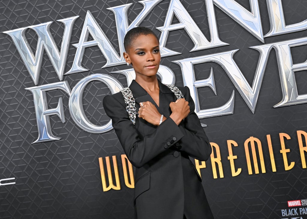 Letitia Wright at the "Black Panther: Wakanda Forever" World Premiere