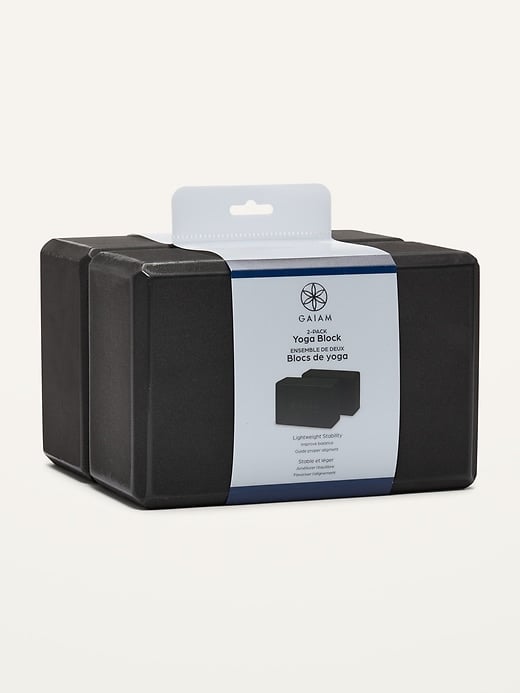 Sweat-Absorbing Yoga Block Set: Gaiam Yoga Block 2-Pack