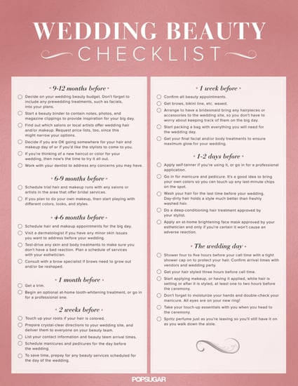 Download the Ultimate Wedding Beauty Planning Checklist!