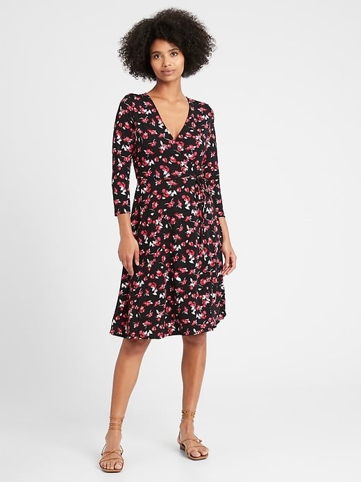 Banana Republic Wrinkle-Resistant Wrap Dress