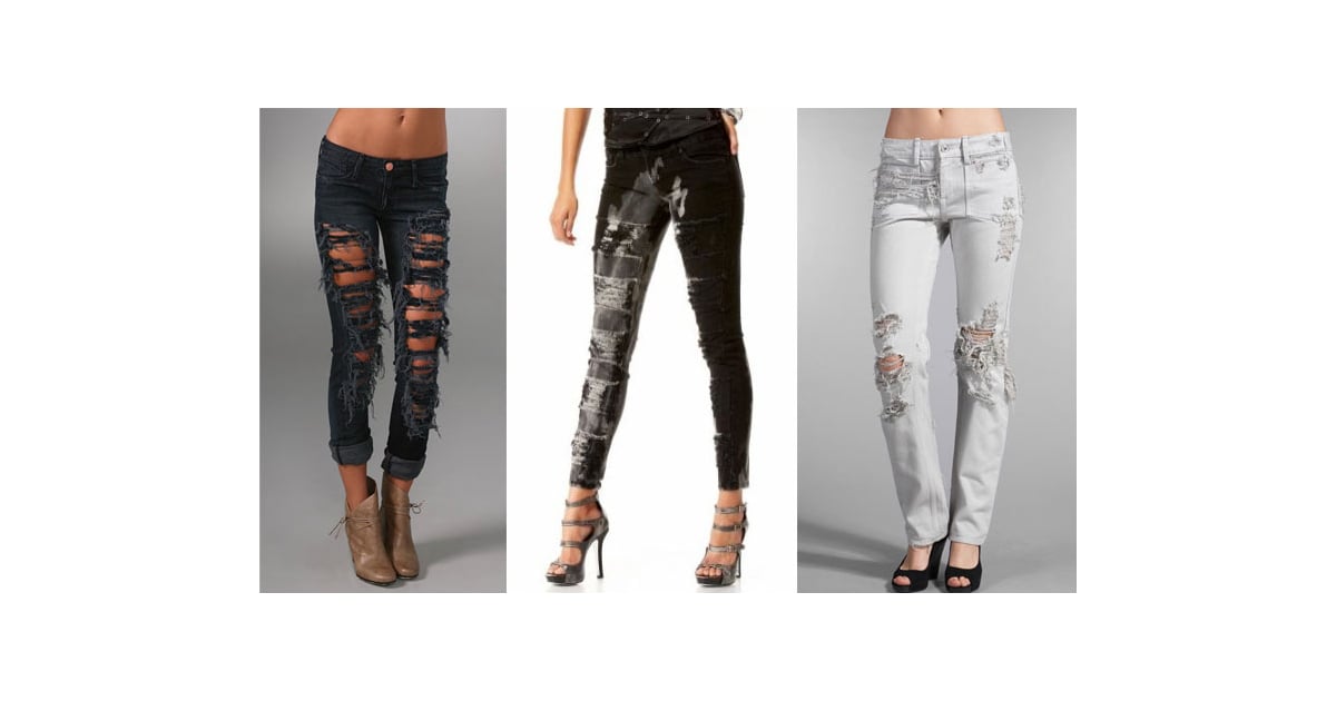How Much Is Too Much When It Comes to Shredded Jeans? | POPSUGAR Fashion