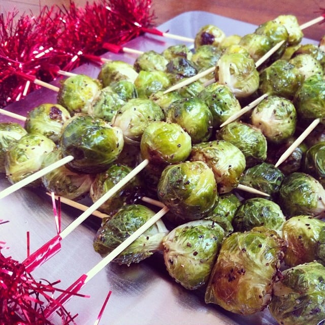 Roasted Brussels Sprout Kebabs