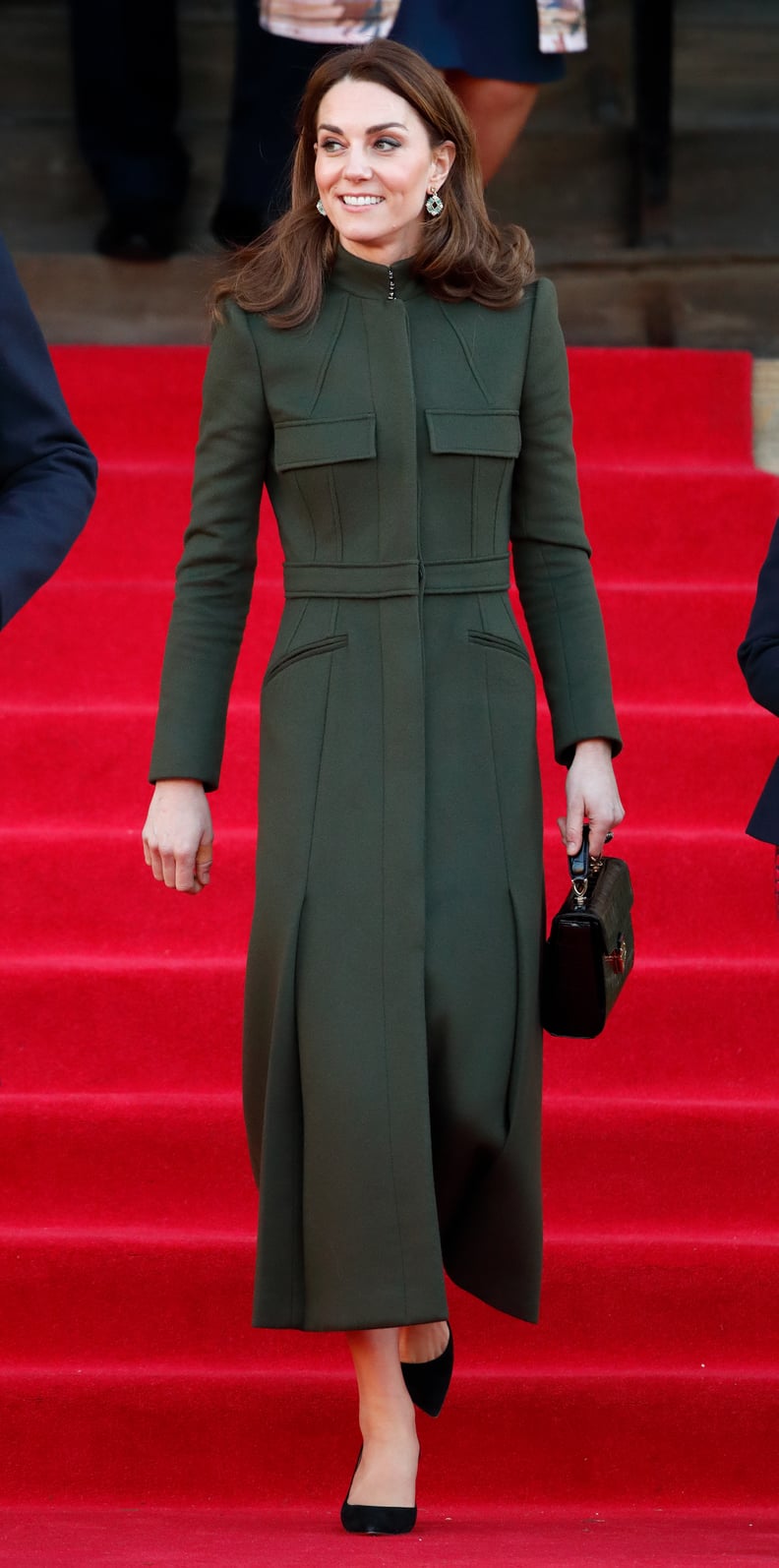 Kate Middleton Wears a Zara Dress Under Her McQueen Coat | POPSUGAR Fashion