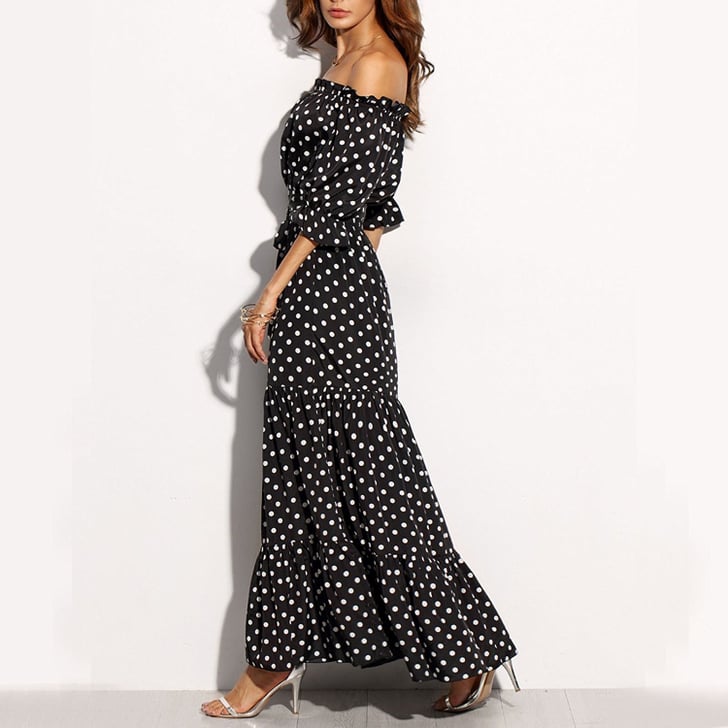 R.Vivimos Summer Polka-Dot Long Dress | Polka-Dot Dresses on Amazon ...