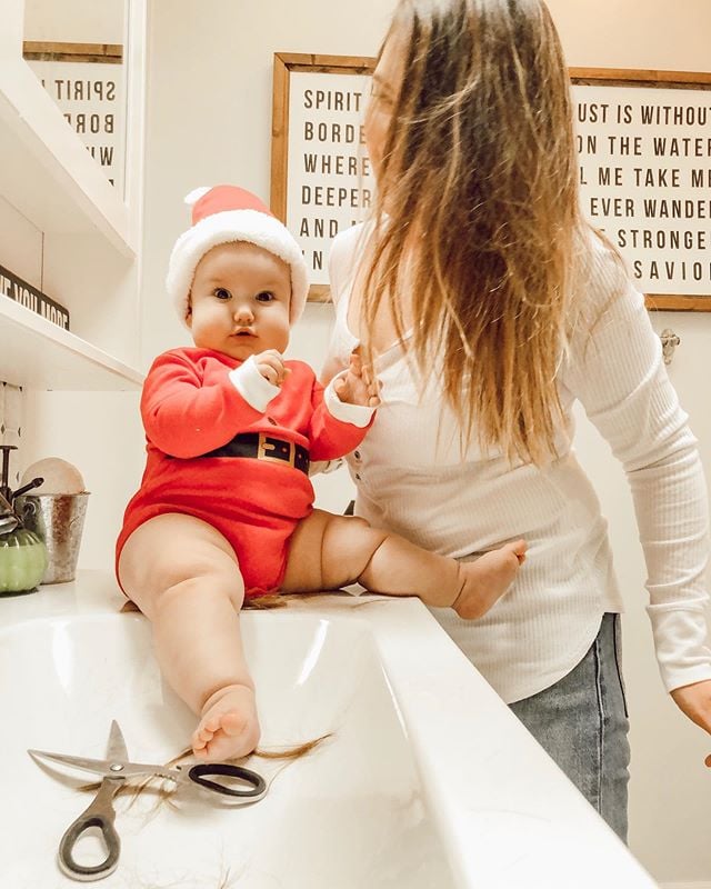 Baby Dressed as Elf on the Shelf 2018