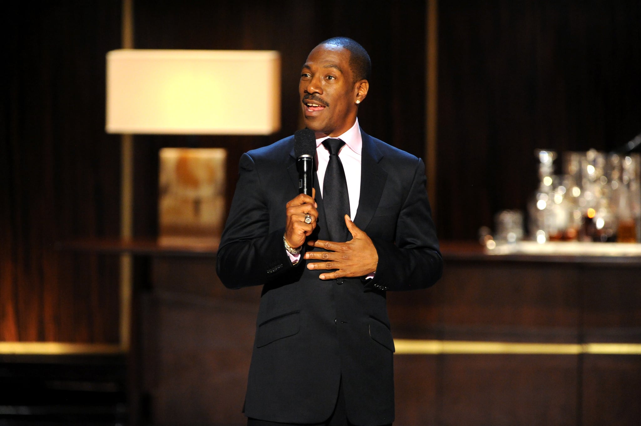 BEVERLY HILLS, CA - NOVEMBER 03:  Honouree Eddie Murphy speaks onstage at Spike TV's 