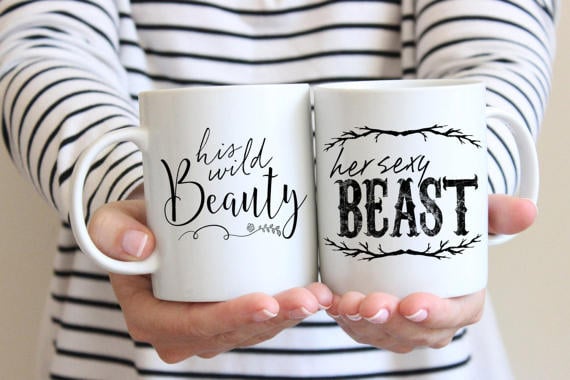 Beauty and the Beast Couples Mugs
