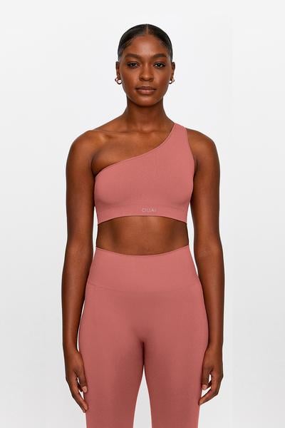 SET ACTIVE x OUAI Sculptflex Ribbed One-Shoulder Bra