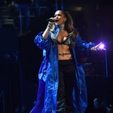 J Lo Taps Into the Matrix-Style Trend With Risqué Leather Bra-Top