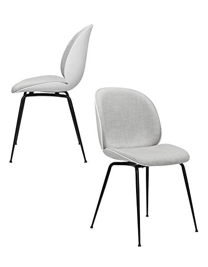 Whitney Mid Century Modern Beetle Side Chairs, Set of 2