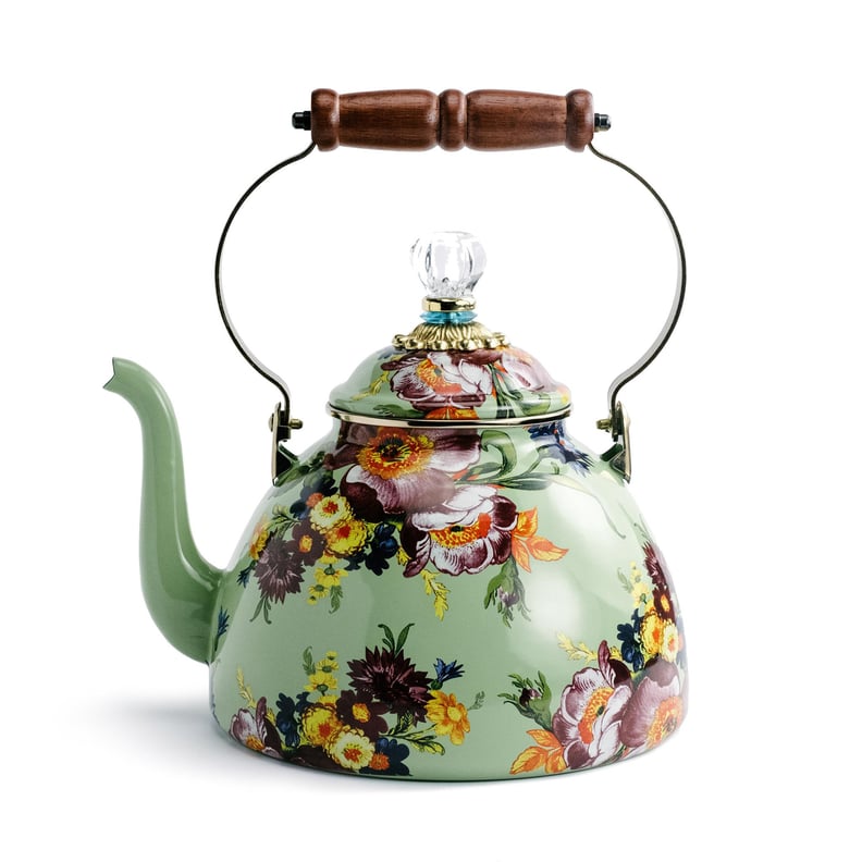 New Pioneer Woman Sweet Romance Gingham Tea Coffee Pot