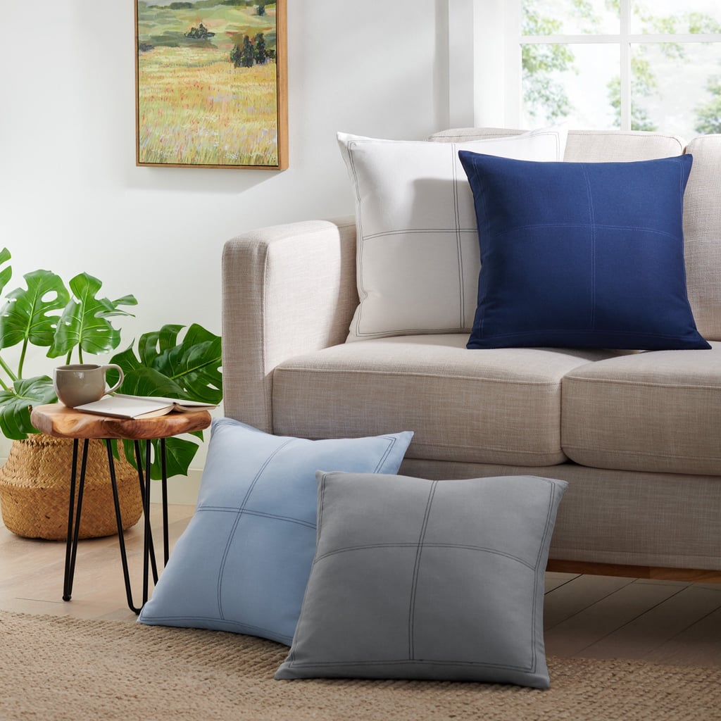 Gap Home Contrast Stitch Decorative Square Throw Pillow