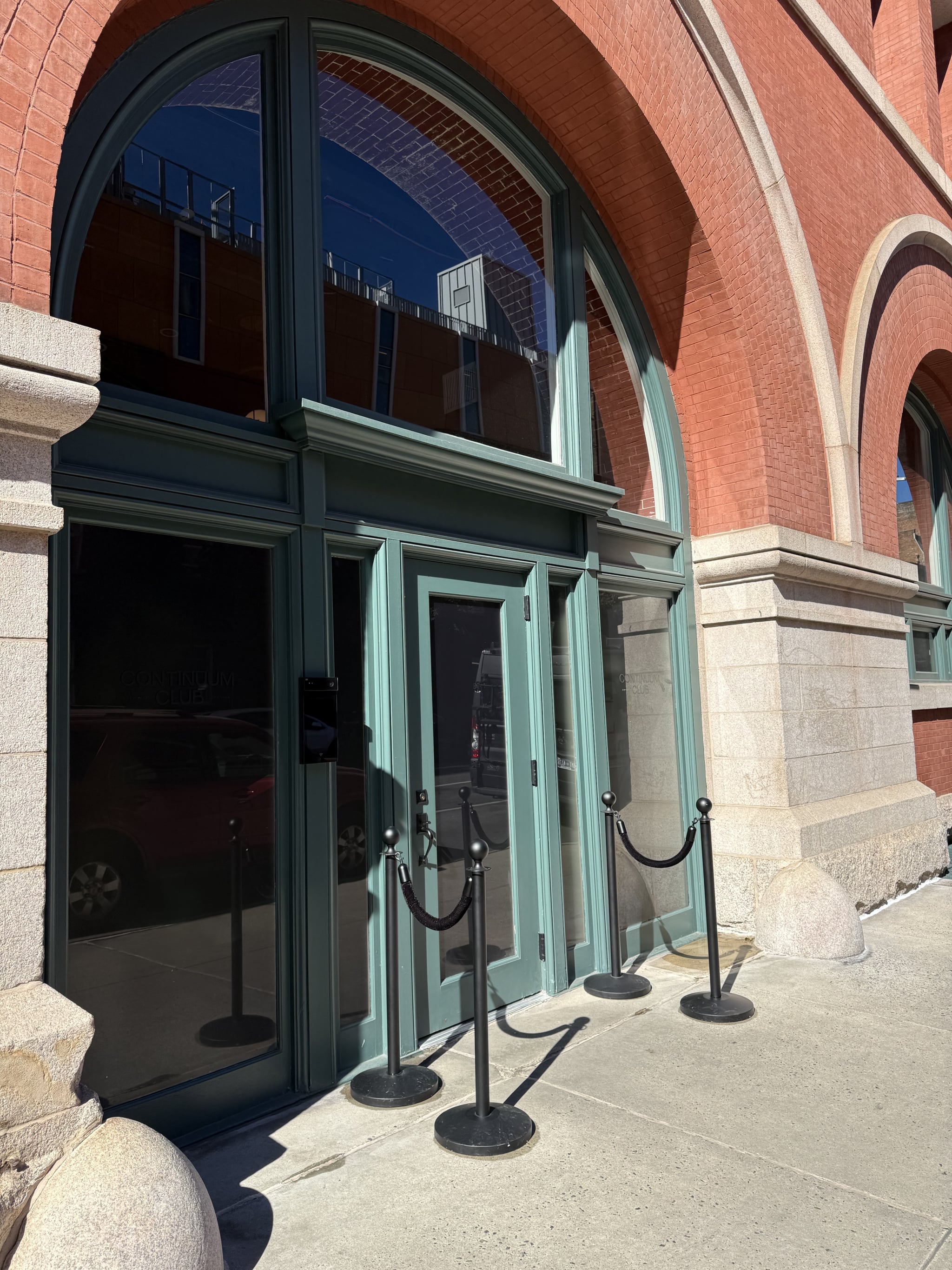 The front door of Continuum Club