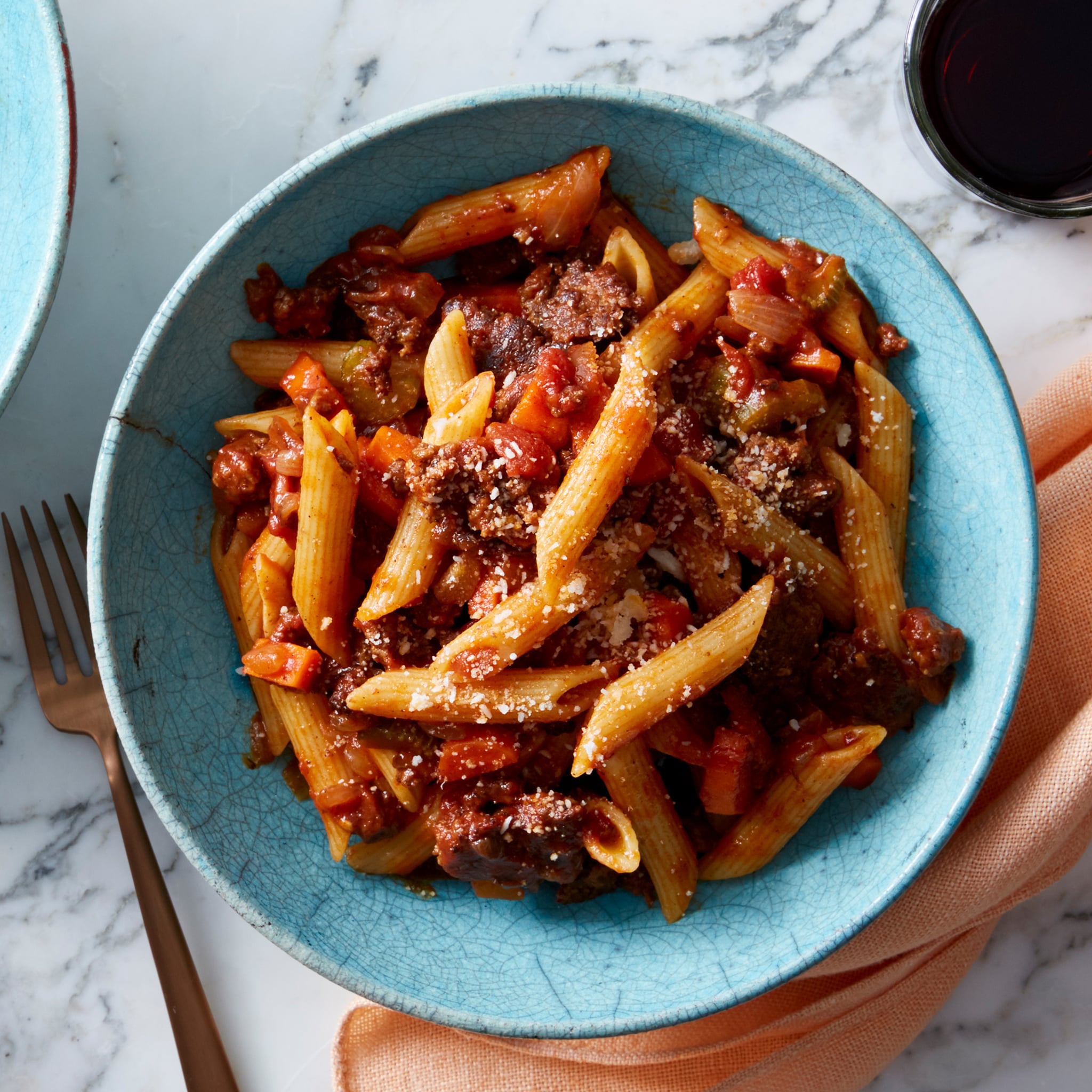 Fresh Radiatore Pasta & Beef Bolognese With Grana Padano Cheese | These Are  the Top 15 Fan-Favorite Recipes From Blue Apron | POPSUGAR Food Photo 3
