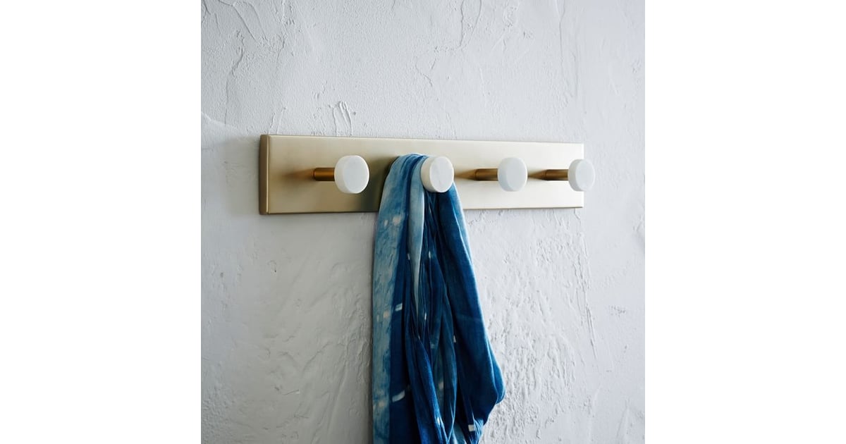 West Elm Marble & Gold Wall Hooks Affordable West Elm Alternatives POPSUGAR Home Photo 8