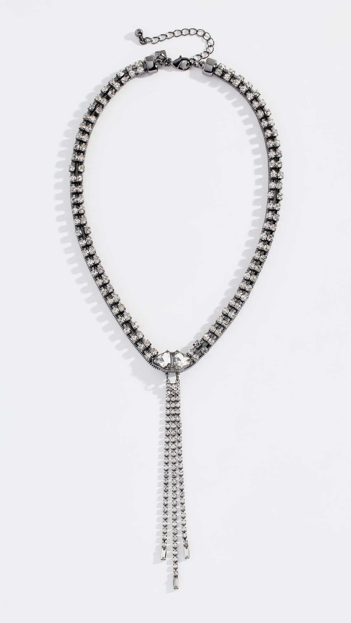 Rebecca Minkoff Gemma Crystal Fringe Necklace 8 Holiday Fashion