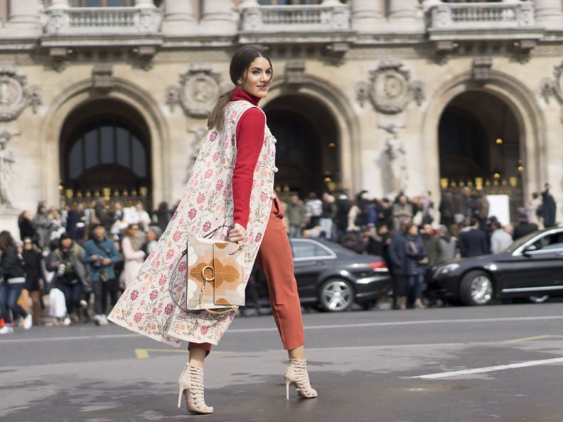 Wear a Floral Vest With a Must-Have Bag