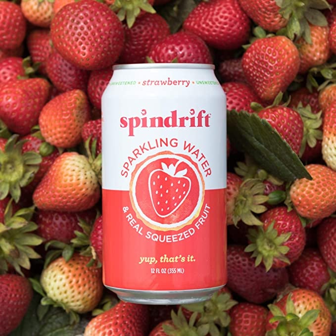 Strawberry Spindrift Sparkling Water