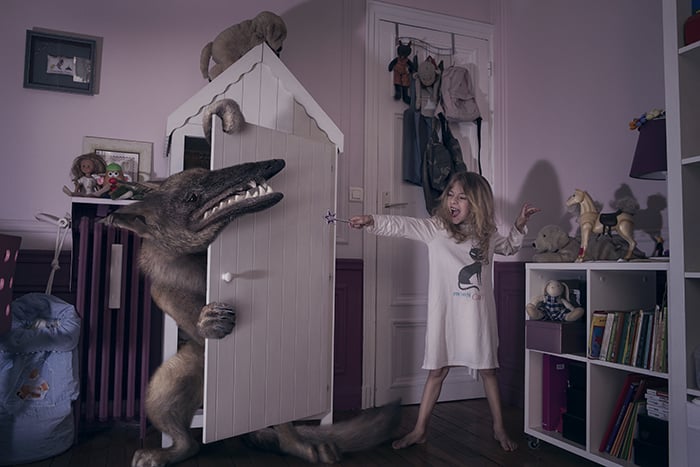 Photos of Kids Fighting Monsters