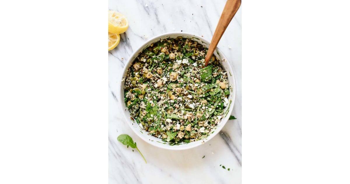 Herbed Quinoa and Chickpea Salad With LemonTahini Dressing Healthy