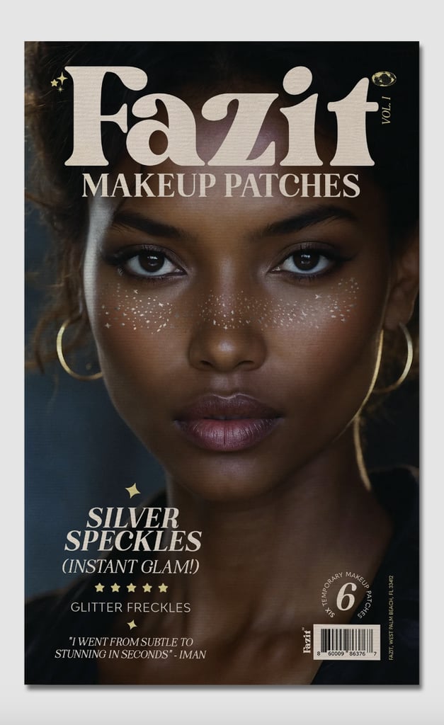 Fazit Silver Glitter Freckles Makeup Patches