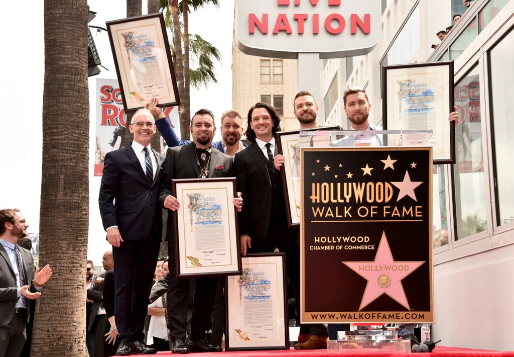 NSYNC Reunion at Hollywood Walk of Fame Ceremony April 2018