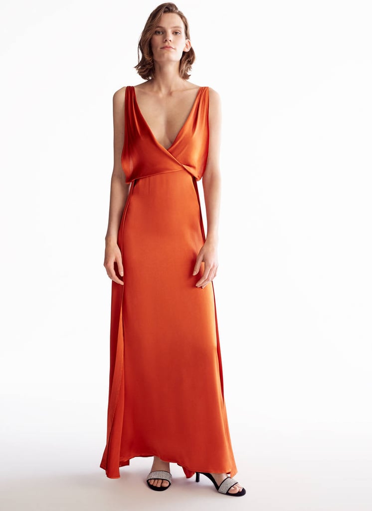 Uterqüe Copper Evening Dress