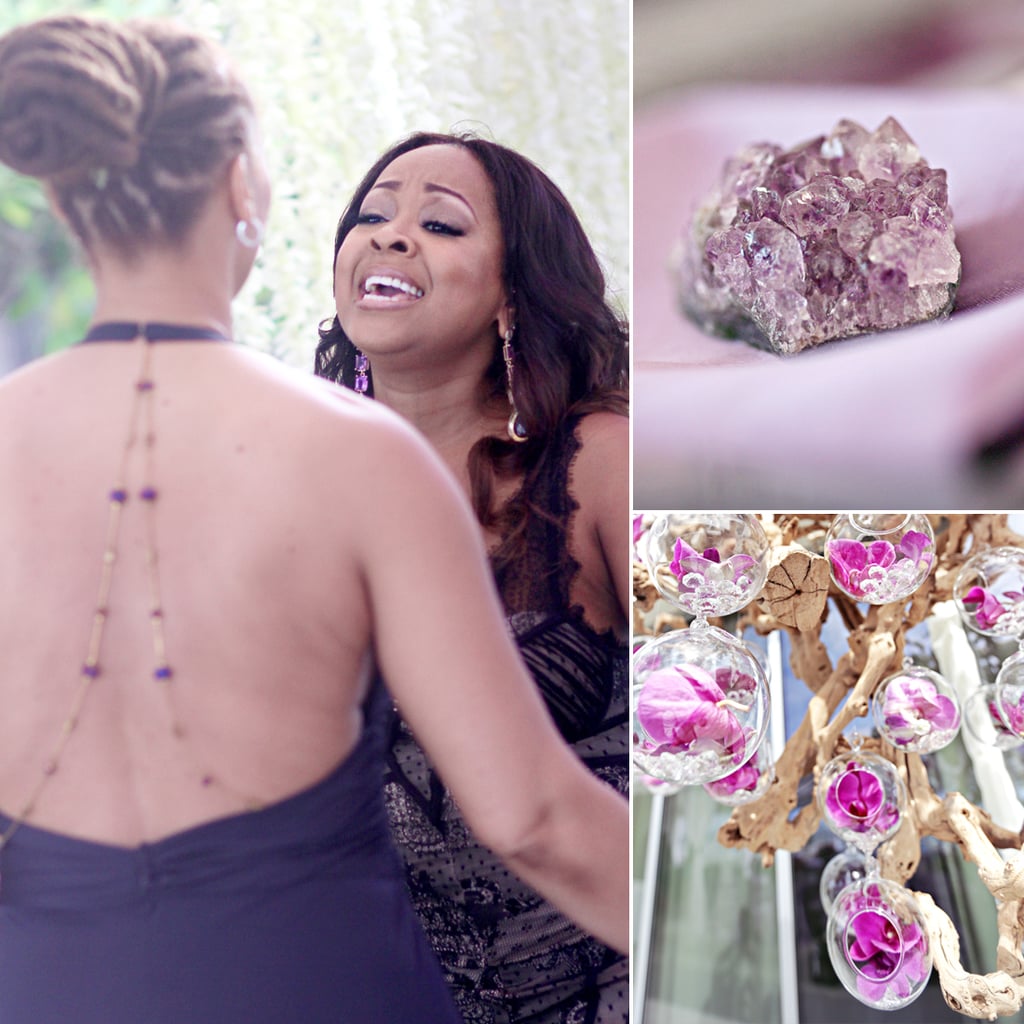 On the day of their wedding; Monifah Carter and Terez Thorpe had the engagement rings made of diamond and amethyst