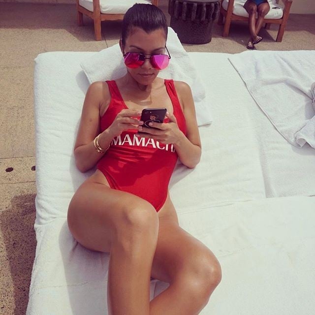 Kourtney kardashian bathing top suit one piece