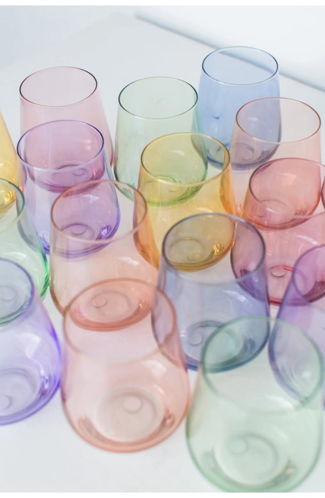 Beautiful Glassware: Estelle Coloured Glass Stemless Wineglasses