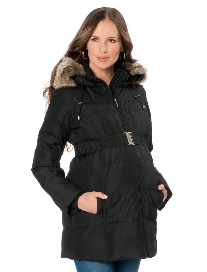A Pea in the Pod Quilted Puffer Maternity Coat