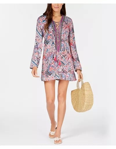 La Blanca Swirlin' Around Tunic Cover-Up