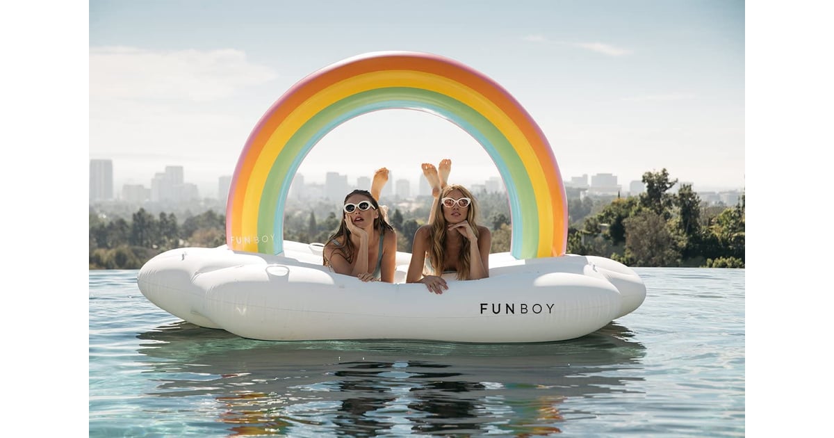 Funboy Giant Inflatable Rainbow Cloud Daybed Pool Float Forget Pool Noodles These 13 Pool Floats Will Make You Smile Popsugar Smart Living Photo 8