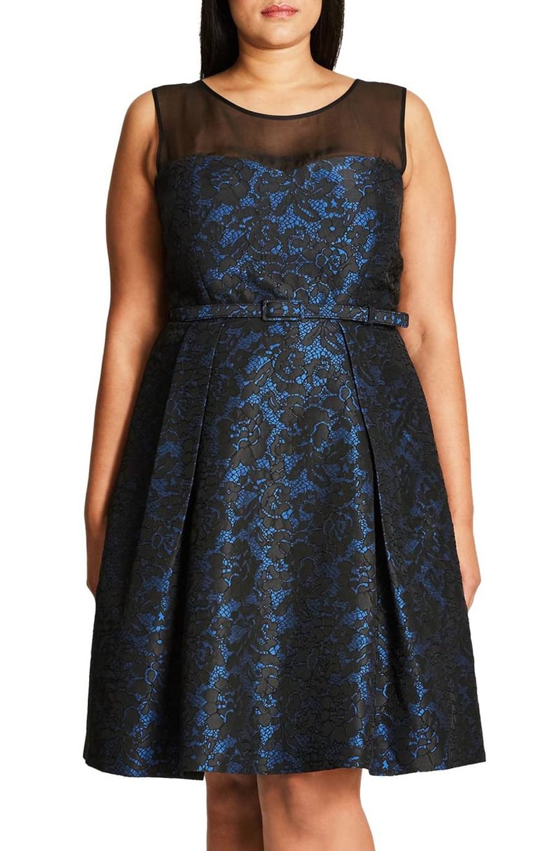 City Chic After Dark Lace Dress